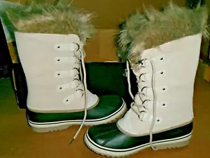 Sorel Joan of Arctic Snow Boots Waterproof Women’s 10 Fawn Omega Taupe NWB - Picture 1 of 9