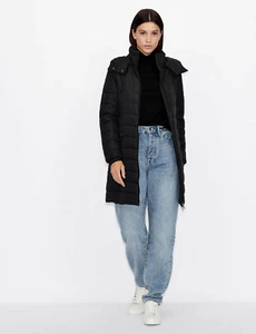 A|X Armani Exchange $240 Recycled Quilted Puffer Coat Jacket Black sz XS - Picture 1 of 5