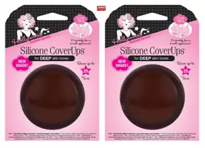Hollywood Fashion Secrets Correttori Coverup Silicone Toni Pelle Profonda 1 Paio-2Pk - Foto 1 di 2