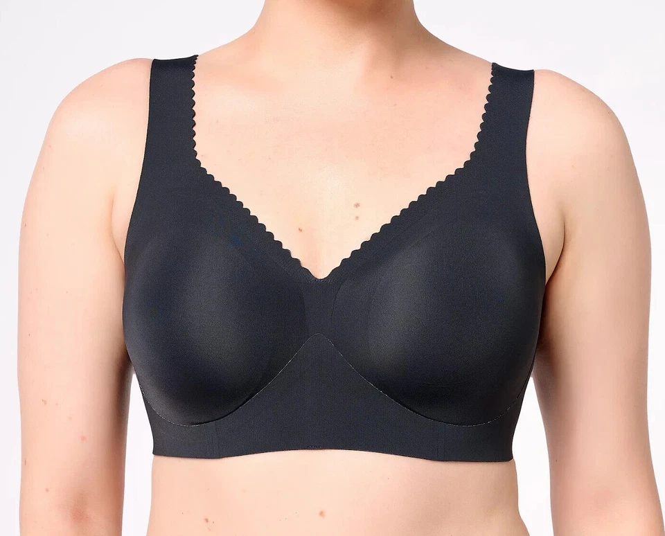 Evelyn & Bobbie~Evelyn Seamless Wirefree Bra~Large~Black~A677303 - Image 1 of 2
