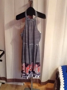 Muse Striped Halter Style Dress Size 12 - Picture 1 of 6