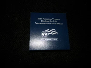 2010 AMERICAN VETERANS DISABLE COMMEMORATIVE PROOF - Picture 1 of 3