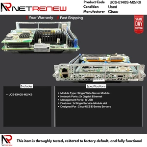 Cisco E-SERIES UCS-E140S-M2/K9 SERVERS SERVICE MODULE - Picture 1 of 1