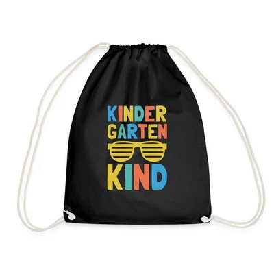 Kindergartenkind Cool Bunt Sonnenbrille Kita Start Turnbeutel - Bild 1 von 4