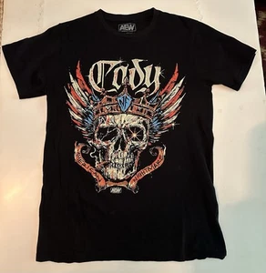 AEW All Elite Wrestling Black Small T-Shirt Cody Rhodes American Nightmare - Picture 1 of 7