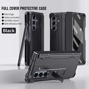 Funda con bisagra de protección blindada 360° película de vidrio + bolígrafo para Samsung Galaxy Z plegable 7 6 5 - Imagen 1 de 27