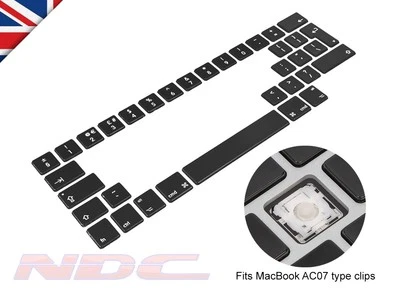UK ENGLISH Part Key Caps for MacBook Pro 13/15 Retina A1425 A1502 A1398 - AC07 - Image 1 of 4