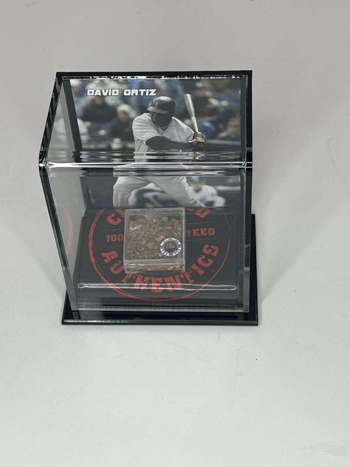 David Ortiz Certified Authentics Mounted Memories Game Usado Infield Dirt Red Sox - Imagem 1 de 1