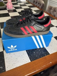 Size 11 - adidas Manchester United x Samba Team Black Real Red - Picture 1 of 6
