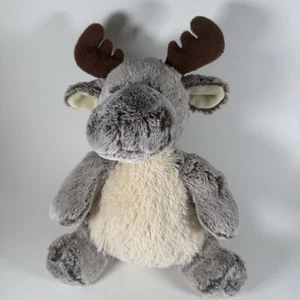 Aurora Plush Moose 10" 2021 Grey Brown Antlers Soft Stuffed Animal Toy - Picture 1 of 9