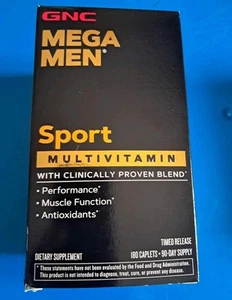 GNC Mega Men Sport Multivitamin Timed Release/ 180 Caps / New Sealed Exp. 10/26 - Picture 1 of 3