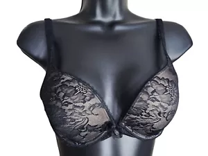 Reggiseno push up Body by Victoria Secret nero su pizzo nudo 34C - Foto 1 di 5