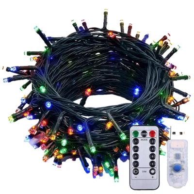 Multicolor 100 LED 32Ft USB Control Remoto Hada Cadena Luces Navidad Bodas Foto 1 de 4