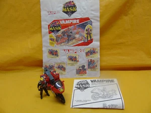 Vintage 1986 M.A.S.K. Venom Vampire Turbo Cycle & Floyd Malloy 100% Complete - Picture 1 of 22