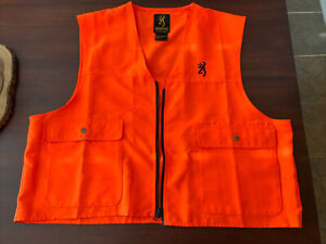 Browning Safety Vest, Blaze Orange - Size Extra Large - 3051000104