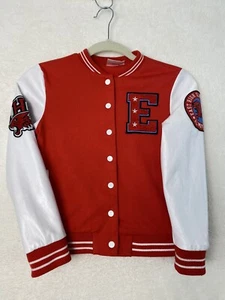HIGH SCHOOL MUSICAL The Series Varsity Letterman Jacket Girls Red White Sz 7/8 M - Picture 1 of 18