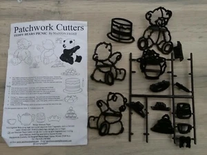 CORTADORES DE PATCHWORK OSOS DE PELUCHE DECORACIÓN DE PASTEL DE PICNIC AZÚCARCRAFT - Imagen 1 de 3