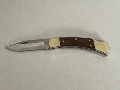 Buck USA 110 Elbony HUNTER Lockback Folding Pocket knife WITHOUT Sheath Nice---- - Image 1 of 4