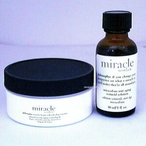 PHILOSOPHY MIRACLE WORKER  ANTI- AGING RETINOID SOLUTION 1 oz + 30 PADS