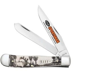 CASE XX KNIVES SPORTSMAN "ELK" NATURAL BONE TRAPPER POCKET KNIFE #81222 - Picture 1 of 1