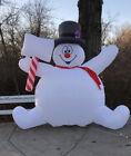 Frosty Snowman 10'  Projector Led Christmas Inflatable **read**