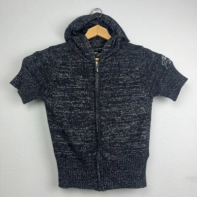 Suéter Harley Davidson 2006 con capucha para mujer talla pequeña negro cremallera completa lana motociclista Foto 1 de 4