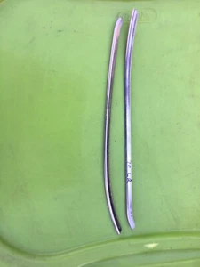 1968 1969 1970 DODGE CORONET PLYMOUTH SATELLITE REAR DOOR EDGE PROTECTORS - Picture 1 of 9