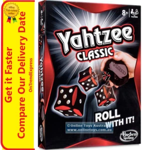 Yahtzee Classic Hasbro Family Board Games Dice Game Kids Counting toys Ages 8+ - Picture 1 of 9