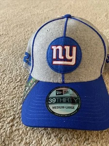 NY Giants New Era Gray Established Hat NWT Fitted Medium/Large - Picture 1 of 8