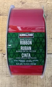Kirkland Signature Wire Edge Ribbon RED - 2.5'' x 50 Yds. (Costco Item 175504) - Picture 1 of 7
