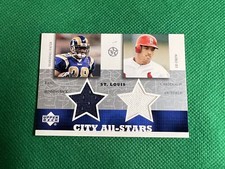 2002-03 UD SuperStars City All-Stars Dual Jersey #MFJD Marshall Faulk J.D. Drew