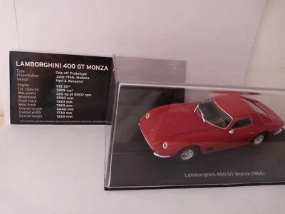 Lamborghini  400 GT MONZA 1/43 1966 NERI BONACINI no Espada Marzal  Ferrari RARA - Immagine 1 di 4