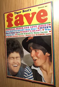 Tiger Beats Fave Magazine Feb 1968 Vol 1 #6 Monkees color pullouts EX - Imagen 1 de 6