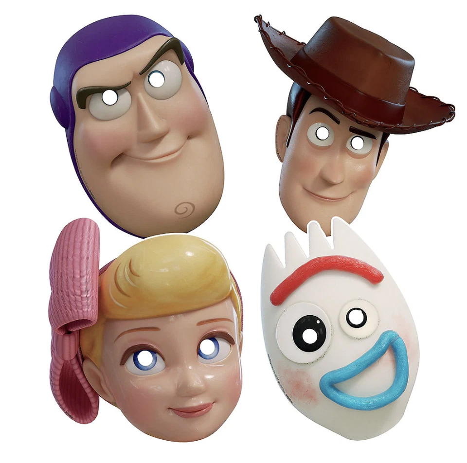 Toy Story 4 Paper Masks (8) Birthday Party Supplies Favors Disney Pixar Forky