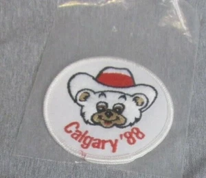 Insigne écusson ours Jeux olympiques d'hiver 1988 Calgary Alberta Canada - Photo 1/1
