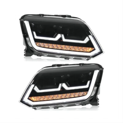 Conjunto de faros lente LED modificado Volkswagen Amarok 10-20 Foto 1 de 4