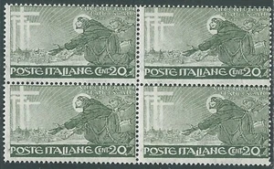 1926 REGNO SAN FRANCESCO 20 CENT QUARTINA MNH ** - JUL03 - Picture 1 of 1