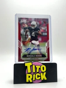2021 Chronicles SCORE Red Zone Rondale Moore Auto #’d /20 RC Cardinals - Picture 1 of 2
