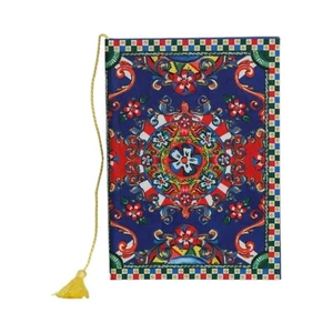 DOLCE & GABBANA Notebook Multicolor Polyester Carretto Siciliano Print 110usd - Picture 1 of 7
