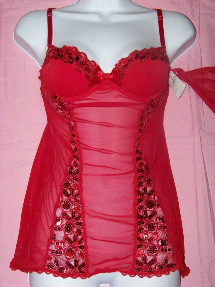 Fredericks Of Hollywood Women's Lingerie Set NWT BLING Small - Imagem 1 de 1