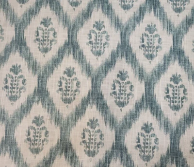 Hedgerow in Robins Egg POR 54" Ancho P Kaufmann 100% Algodón Slub Foto 1 de 3
