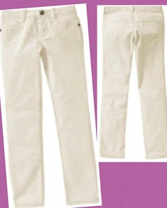 NWT Girls 6 Gymboree “PLAY BY HEART” Cotton Corduroy IVORY fine wale JEANS PANTS - Picture 1 of 3