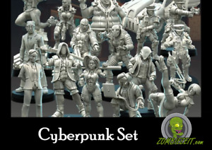 Cyberpunk Miniaturen Set Tabletop D&D