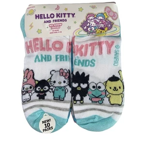 Hello Kitty unsichtbare Damensocken - 10 Paar ~ Schuhgröße - 4-10 ~ neu mit Etikett - Bild 1 von 7