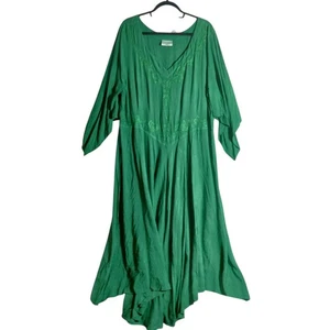 Maxi Vestido HolyClothing 2X Renacimiento Festival Ren Faire Medieval Bordado - Imagen 1 de 10