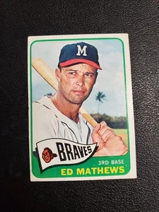 1965 Topps - Eddie Mathews #500 High # HOF 500 Club VG-EX - Bild 1 von 3