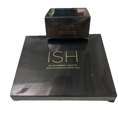 ISH Universal Loose Makeup Powder and Smoking Hot Lip Palette New Old Stock - Image 1 of 4