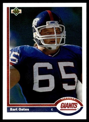 1991 Upper Deck Bart Oates New York Giants #418 - Image 1 of 2