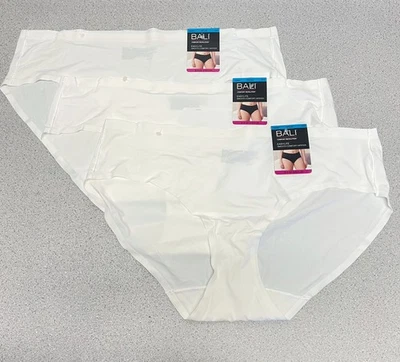 Bali Comfort Revolution Hipster Panty 2XL 9 2X Easylite DFEL63 NEW 3 Pack WHITE - Image 1 of 4