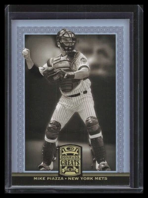 2005 Donruss Greats Gold HoloFoil 107 Mike Piazza 18/100 - Image 1 of 2
